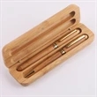 Bamboo Pens Set with Gift Case, Promotional Business Pens | https://www.bestnamebadges.com