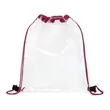 CLEAR PVC DRAWSTRING BACKPACK | https://www.bestnamebadges.com