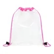 CLEAR PVC DRAWSTRING BACKPACK | https://www.bestnamebadges.com