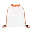 CLEAR PVC DRAWSTRING BACKPACK | https://www.bestnamebadges.com
