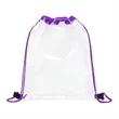CLEAR PVC DRAWSTRING BACKPACK | https://www.bestnamebadges.com