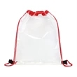 CLEAR PVC DRAWSTRING BACKPACK | https://www.bestnamebadges.com