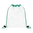 CLEAR PVC DRAWSTRING BACKPACK | https://www.bestnamebadges.com