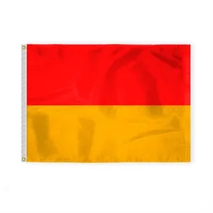 2.5'x3.3' 1ply Nylon Red and Yellow Beach Safety Flag - Sewn | https://www.bestnamebadges.com