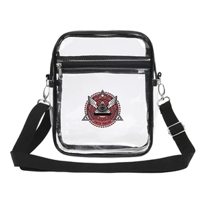 Transparent PVC Stadium Approved Crossbody Shoulder Bag