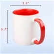 12OZ Ceramic Double Color Coated Mug | https://www.bestnamebadges.com