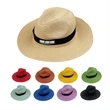 Wide Brim Straw Hat | https://www.bestnamebadges.com