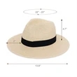Wide Brim Straw Hat | https://www.bestnamebadges.com