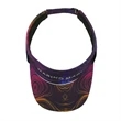 Sublimation Poly Twill Sun Visor Sandwich Bill Hook & Loop | https://www.bestnamebadges.com