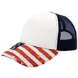 5 Panel Sublimation Polyester Mesh Back Trucker Cap Snapback | https://www.bestnamebadges.com