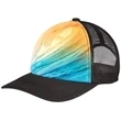 5 Panel Sublimation Polyester Mesh Back Trucker Cap Snapback | https://www.bestnamebadges.com