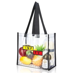 CLEAR STADIUM TOTE BAG 12'' x 12'' x 6''