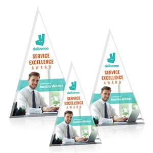 Polaris Tower VividPrint™ Award - Gold | https://www.bestnamebadges.com