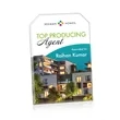 Polaris Clipped Rectangle VividPrint™ Award - Gold | https://www.bestnamebadges.com