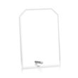 Polaris Clipped Rectangle Award - Silver | https://www.bestnamebadges.com