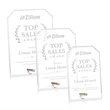 Polaris Clipped Rectangle Award - Gold | https://www.bestnamebadges.com