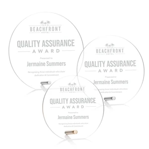 Polaris Circle Award - Silver | https://www.bestnamebadges.com