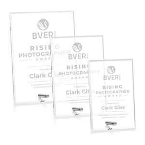 Polaris Rectangle (V) Award - Silver | https://www.bestnamebadges.com