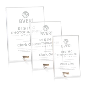 Polaris Rectangle (V) Award - Gold | https://www.bestnamebadges.com