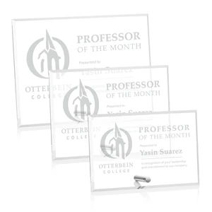 Polaris Rectangle (H) Award - Silver | https://www.bestnamebadges.com