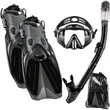 Premium Dry Top Snorkel Set | https://www.bestnamebadges.com