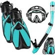 Premium Dry Top Snorkel Set | https://www.bestnamebadges.com