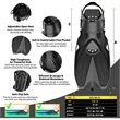 Premium Dry Top Snorkel Set | https://www.bestnamebadges.com