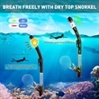 Premium Dry Top Snorkel Set | https://www.bestnamebadges.com