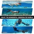 Premium Dry Top Snorkel Set | https://www.bestnamebadges.com