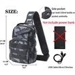 Tactical Molle Chest Bag with USB Charge Port | https://www.bestnamebadges.com