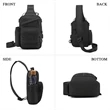 Tactical Molle Chest Bag with USB Charge Port | https://www.bestnamebadges.com