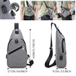 Unisex Sling Bag Chest Shoulder Backpack | https://www.bestnamebadges.com