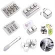 Custom Reusable Portable Stainless Steel Ice Cube Tongs Set | https://www.bestnamebadges.com