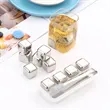 Custom Reusable Portable Stainless Steel Ice Cube Tongs Set | https://www.bestnamebadges.com