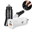 Custom Compact USB PD Dual Car Port Chargers | https://www.bestnamebadges.com
