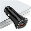 Custom Compact USB PD Dual Car Port Chargers | https://www.bestnamebadges.com