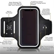 Water Resistant Cell Phone Armband Case Running Holder | https://www.bestnamebadges.com