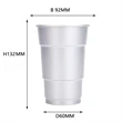17 Oz Custom Stadium Aluminum Cup | https://www.bestnamebadges.com
