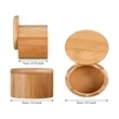 Custom Portable Gift Bamboo Container With Lid | https://www.bestnamebadges.com