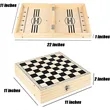 4 in 1 Wooden Board Game Board | https://www.bestnamebadges.com