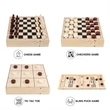 4 in 1 Wooden Board Game Board | https://www.bestnamebadges.com