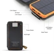 16000mAh Portable Solar Power Bank | https://www.bestnamebadges.com