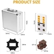 Aluminum Case Mexican Train Dominoes Set | https://www.bestnamebadges.com