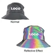 Custom Rainbow Reflective Bucket Hat | https://www.bestnamebadges.com
