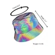 Custom Rainbow Reflective Bucket Hat | https://www.bestnamebadges.com