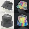 Custom Rainbow Reflective Bucket Hat | https://www.bestnamebadges.com