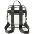 Mini Clear PVC Transparent Backpack, Front Accessory Pocket | https://www.bestnamebadges.com