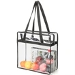 Clear Stadium PVC Transparent Shopping Tote Bag | https://www.bestnamebadges.com