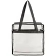 Clear Stadium PVC Transparent Shopping Tote Bag | https://www.bestnamebadges.com