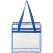Clear Stadium PVC Transparent Shopping Tote Bag | https://www.bestnamebadges.com